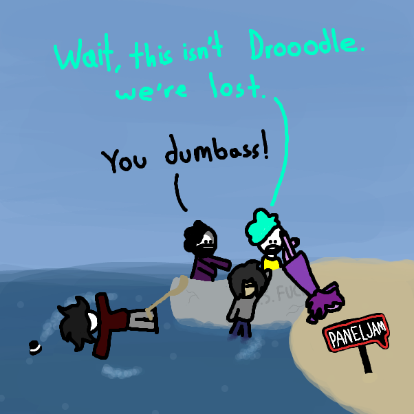 Drawing in Welcome to the S.S. Fuck Off by ItzAki