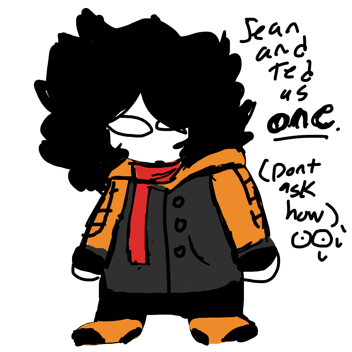 Drawing in Sean as a wolf by Dragonblitzx