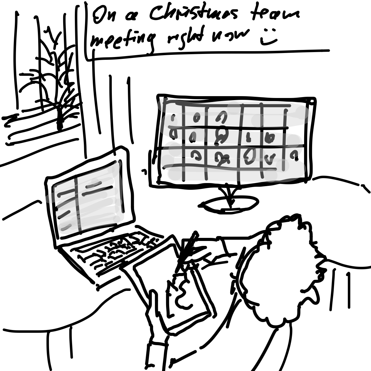 Drawing in Drawing this during online class by Scribbledabble