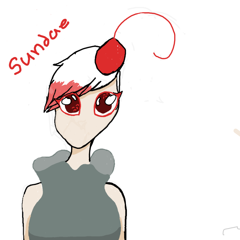 Drawing in people as desserts  by lucid