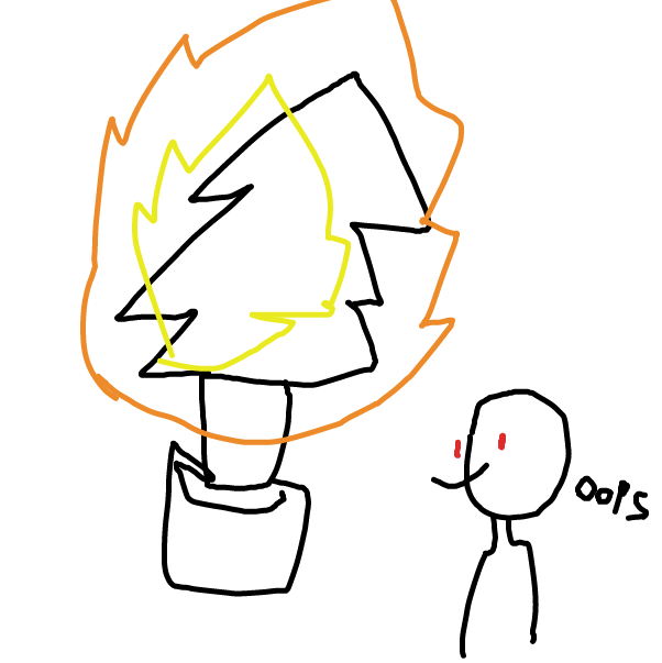 Drawing in Christmas tree by Hans_Is_back