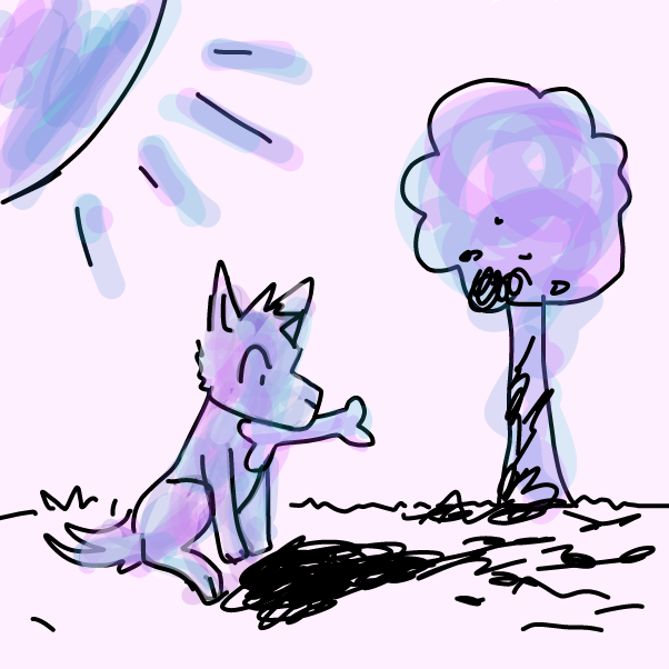 Drawing in dog by CozyCritter