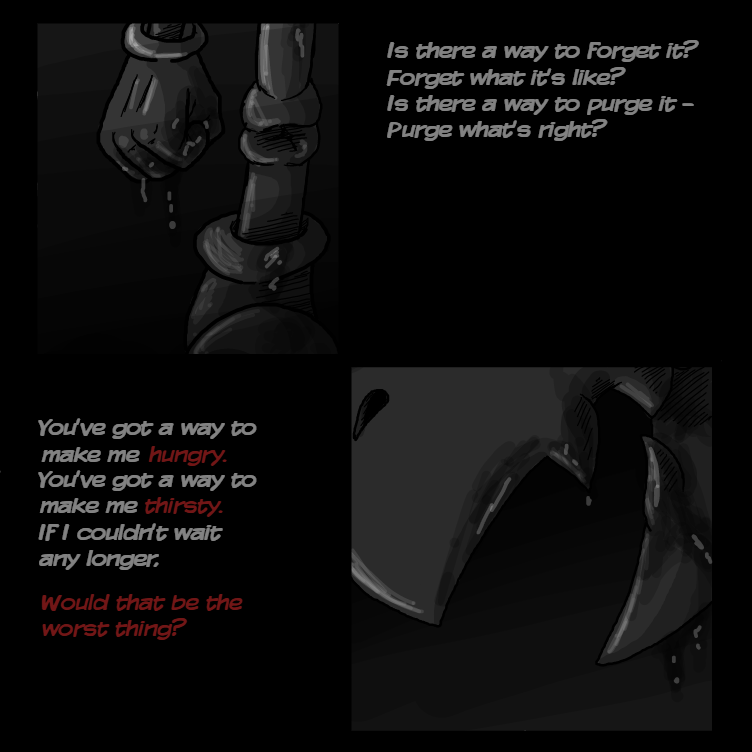 (TW: blood? Super edgy panels) - Online Drawing Game Comic Strip Panel by ⚰