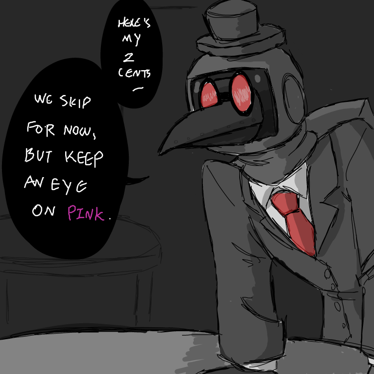 Keep an eye on Pink. - Online Drawing Game Comic Strip Panel by ⚰