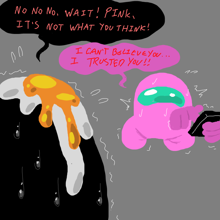 Drawing in Among us part three by ⚰