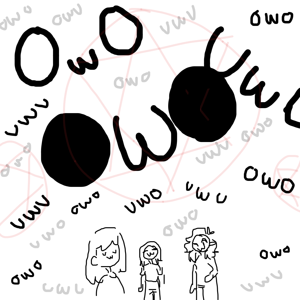 The owo apocalypse is upon us. - Online Drawing Game Comic Strip Panel by GhostgoesBrr