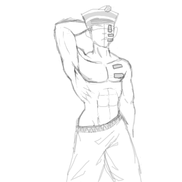 Drawing in just Josuke by Toxical