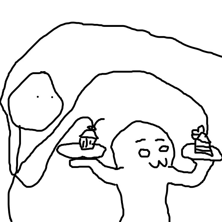 Drawing in foooood by Duncan