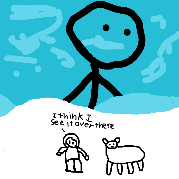 Drawing in Snow Walk by Duncan