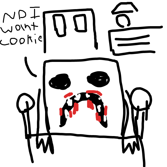 Demon cousin wants cookie - Online Drawing Game Comic Strip Panel by AMetalChair