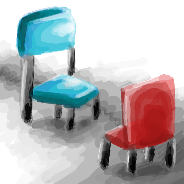 Drawing in Once there was a chair by Spookystory 