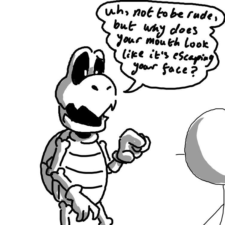 You did say "ask me questions", and this is a question. - Online Drawing Game Comic Strip Panel by ⚰