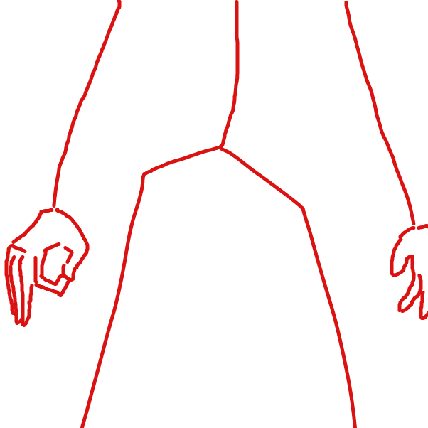 torso and hands - Online Drawing Game Comic Strip Panel by inkd