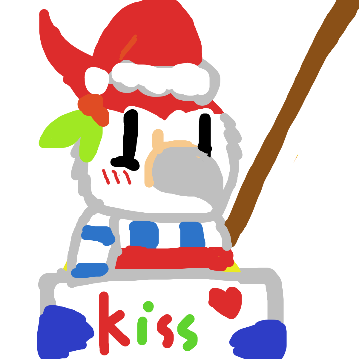 Drawing in it's beginning to look like Christmas by MayaTheMacaw