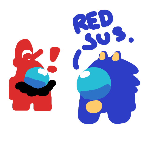 guys mario is sus i saw him vent guys vote him out - Online Drawing Game Comic Strip Panel by GarfeldTheCatDC