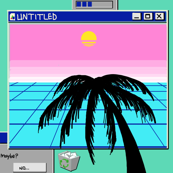 Drawing in Planet Vaporwave by Toxical
