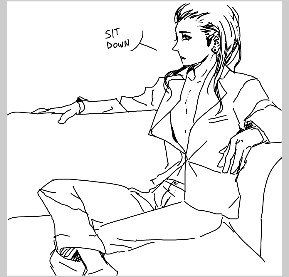 Drawing in sit down by gee-money