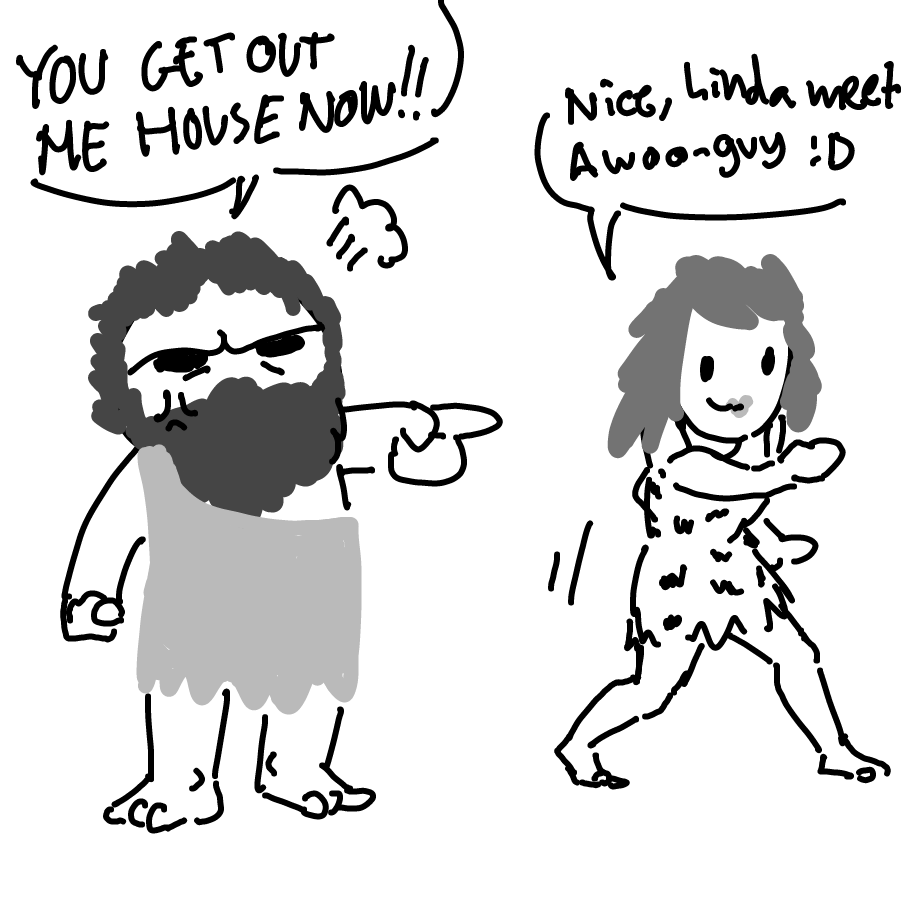 Drawing in Stay At Cave Wife by unyu