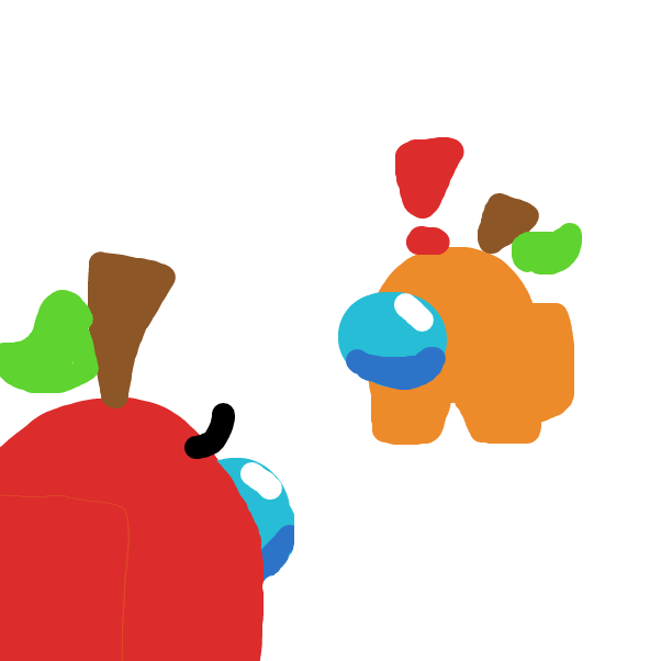 red is in danger - Online Drawing Game Comic Strip Panel by GarfeldTheCatDC