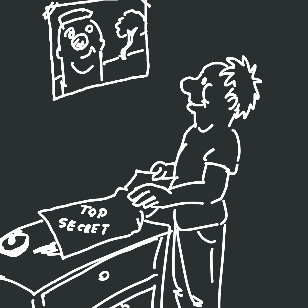 Drawing in what do they say?? by Scribbledabble