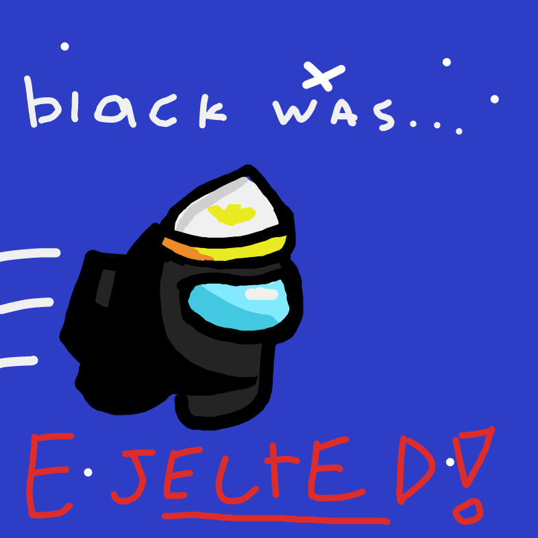 Drawing in Among us part three by thescribblekitten