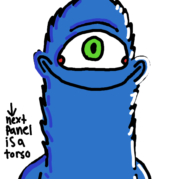 Drawing in Lets make a monster!! by Soup