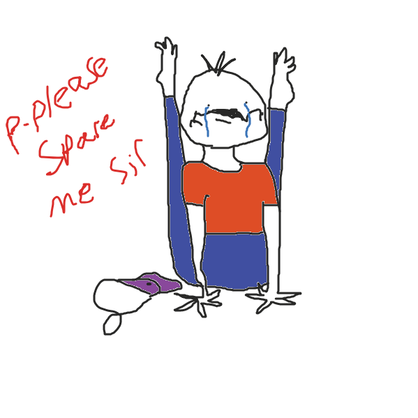 hhmmmmMMMMMMMMmmmmmmm something about this man is strange, will you kill this denizen of the deep or spare him? - Online Drawing Game Comic Strip Panel by Uncle Gnomi