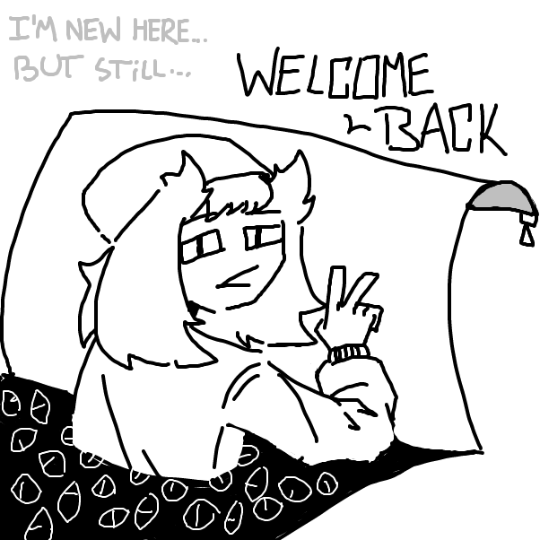 Drawing in hi im back by Toxical