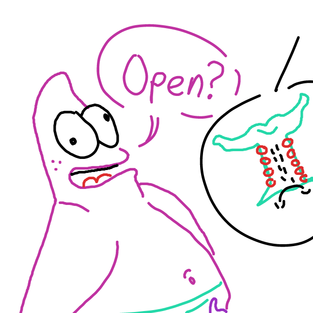 Drawing in devil shop by Soup