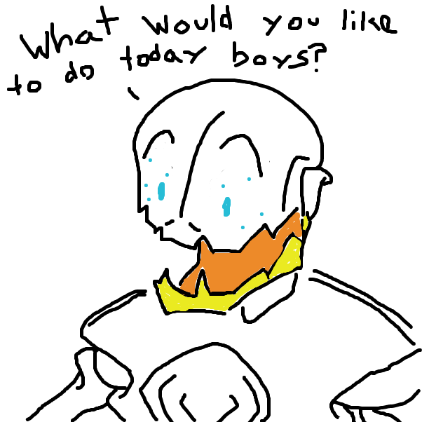 Drawing in father. by Thocc