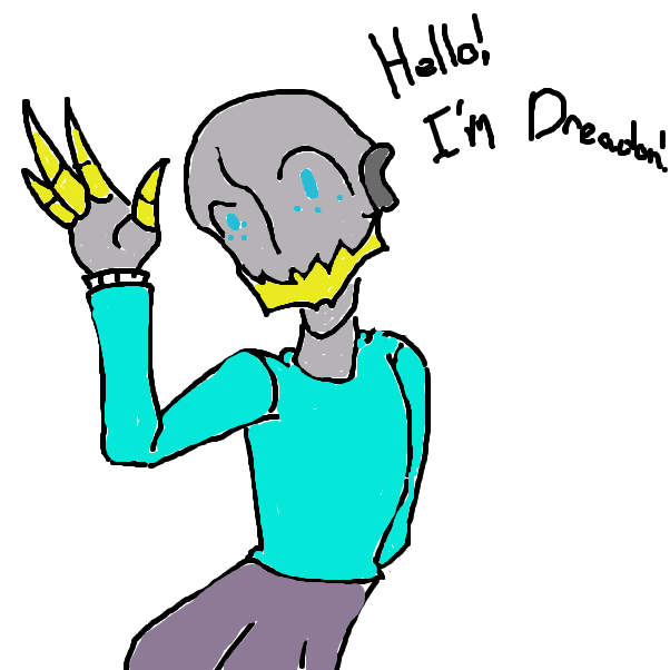 say hi! - Online Drawing Game Comic Strip Panel by Thocc