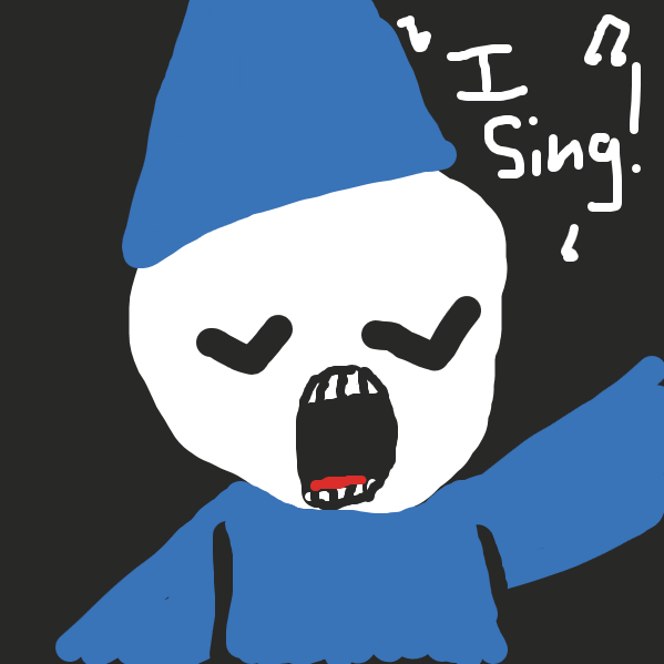 hes a great singer - Online Drawing Game Comic Strip Panel by AM the shithead