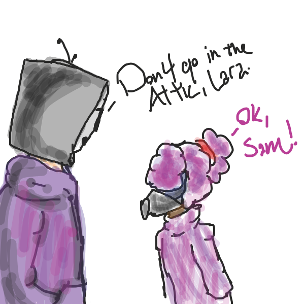 Who knows what's up there! - Online Drawing Game Comic Strip Panel by Sirius Solemn