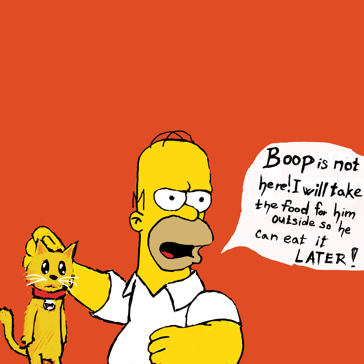 Hmm question is will he really ? 🤔 or will he rather eat it himself 😁😁 - Online Drawing Game Comic Strip Panel by kozelArt