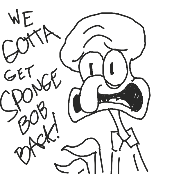 Drawing in We've gotta get SpongeBob back! by pixie_press