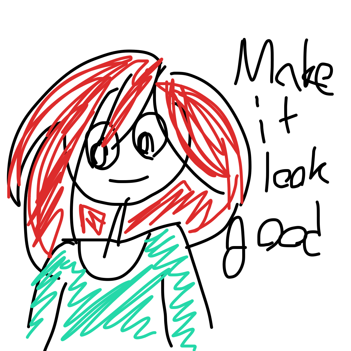 Drawing in Make this low effort drawing look good by FireFruit