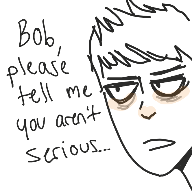 Bryce's roommate is doing something stupid again... - Online Drawing Game Comic Strip Panel by geoffox