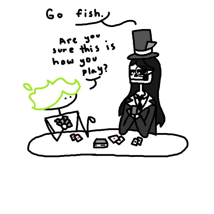 Drawing in Pick a card, any card. by AYeehawNoise