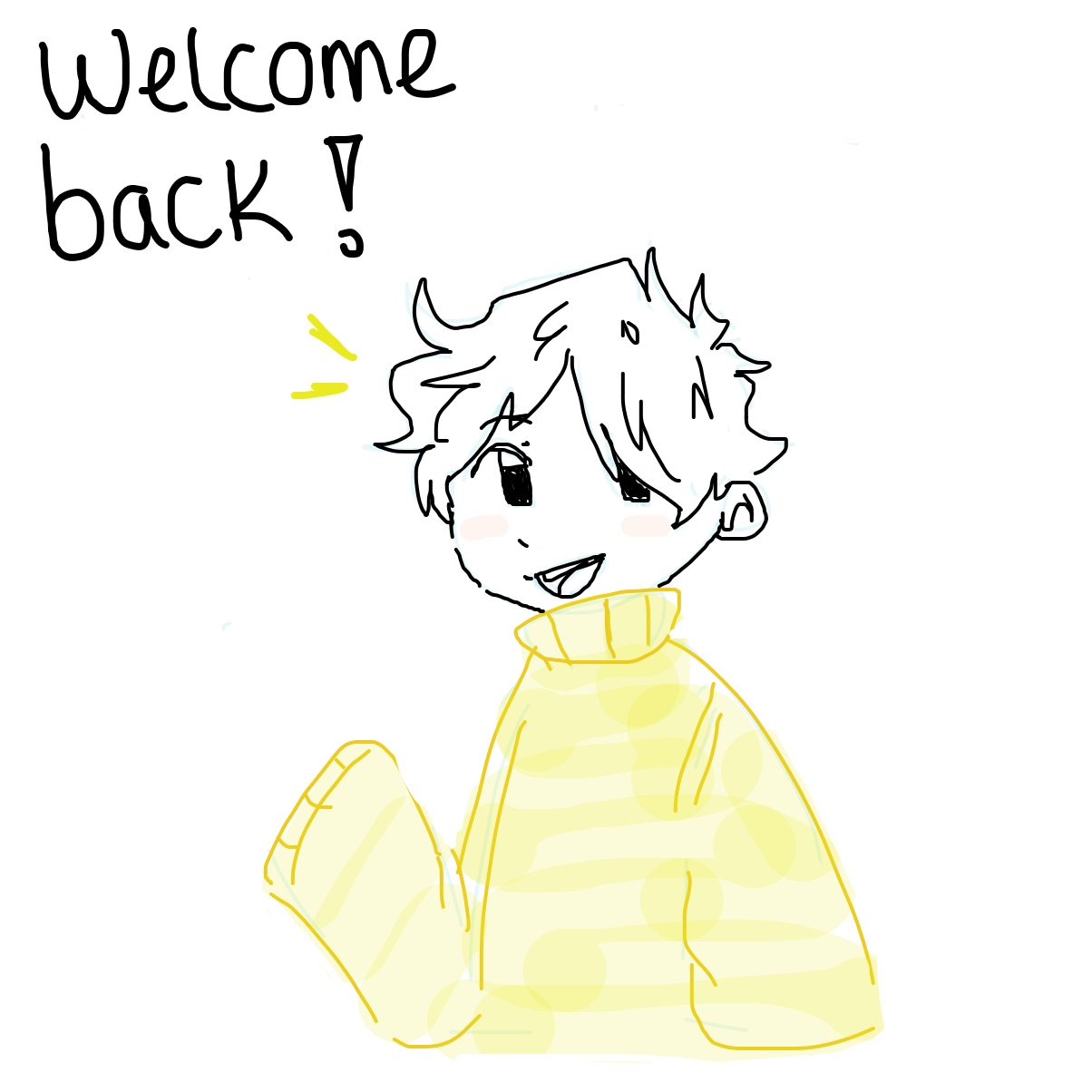 Hope you have a good day! - Online Drawing Game Comic Strip Panel by GhostgoesBrr