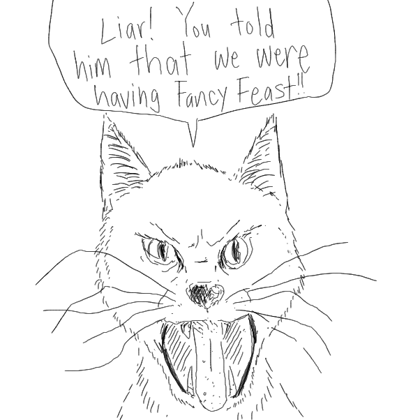 Drawing in The cat days by bumperfish