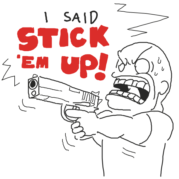 You're gonna have to do better than THAT if you value your life! - Online Drawing Game Comic Strip Panel by Handicrapped
