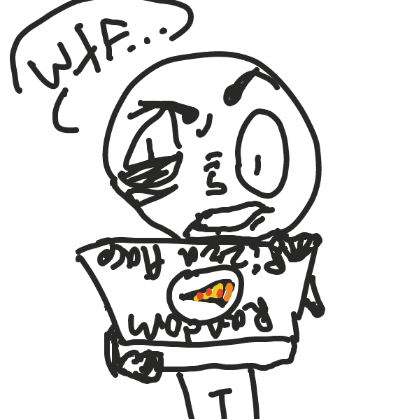 Wtf is this on my pizza >:0 - Online Drawing Game Comic Strip Panel by AM the shithead