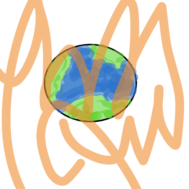 Drawing in the end of the world by Brook