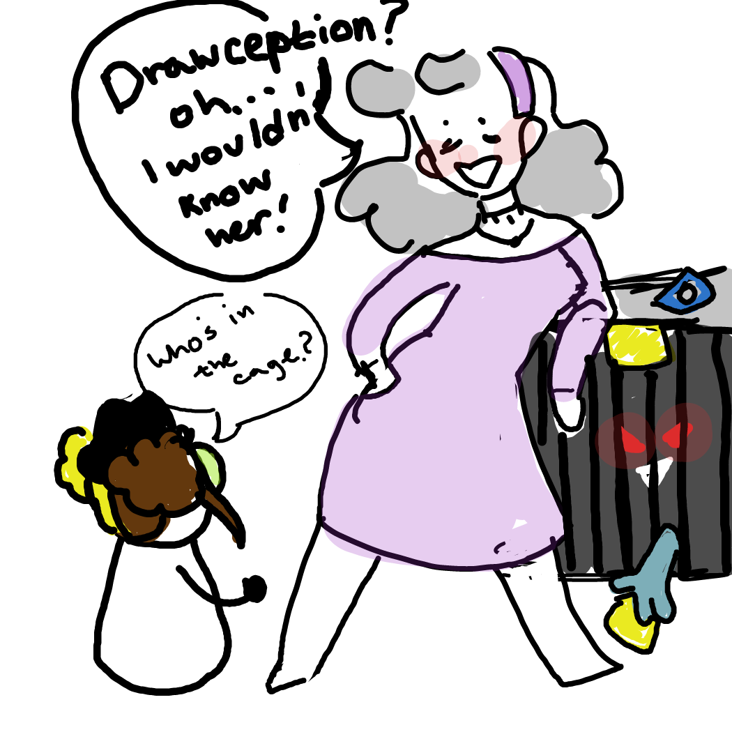 I def dont have a drawception 👀👀👀 - Online Drawing Game Comic Strip Panel by Rednightlights