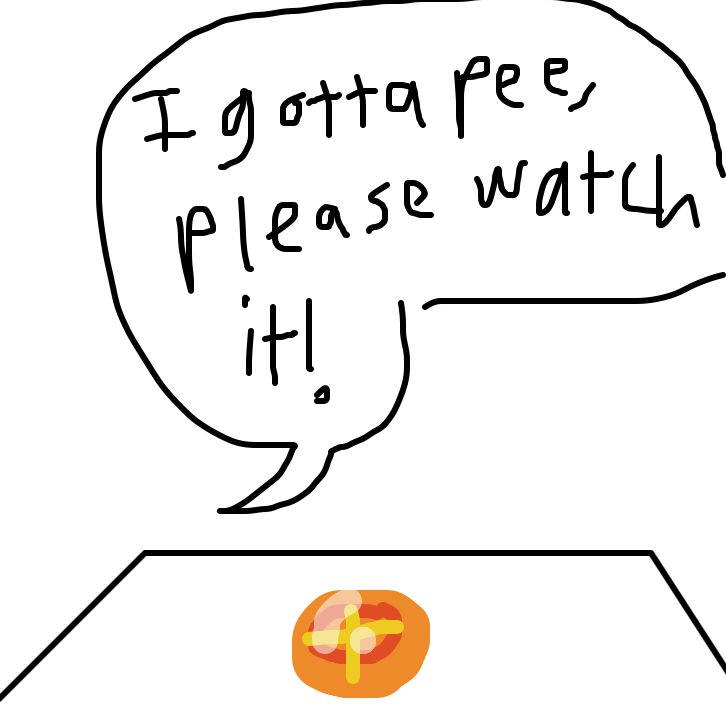 Drawing in guys watch my orange thing! by rawrwhy 