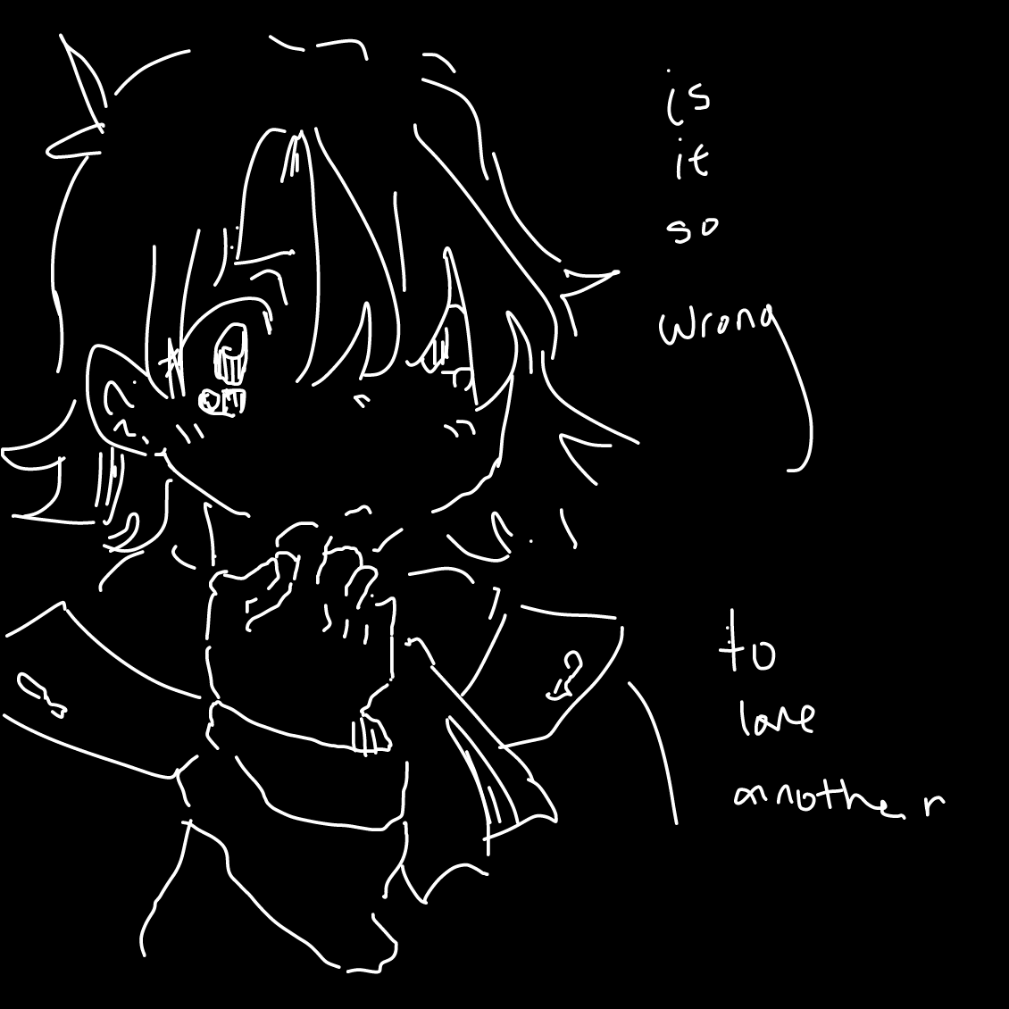 Drawing in u & i by cake