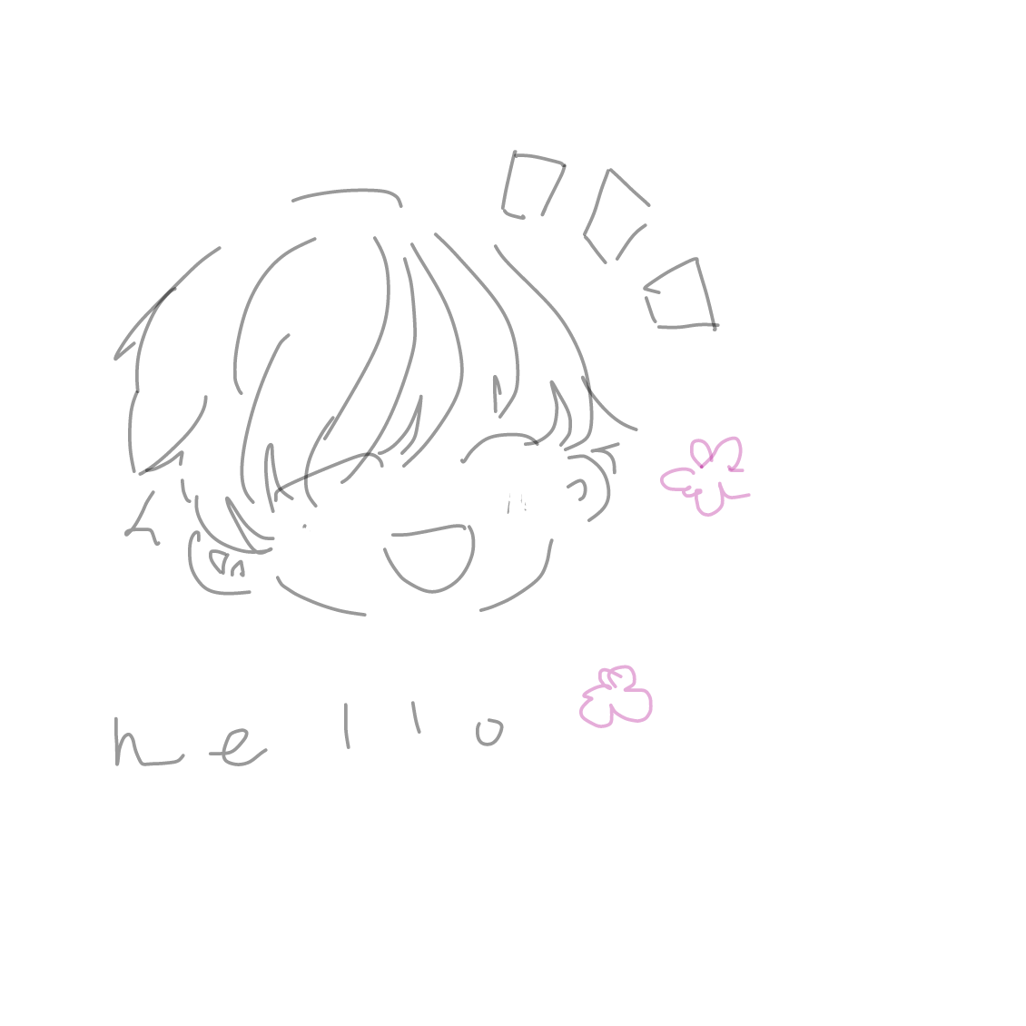 Drawing in ...Umm hello there! by cake