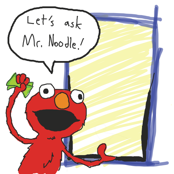 Drawing in elmos world by Handicrapped