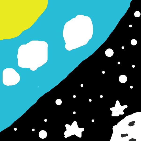 night vs day  - Online Drawing Game Comic Strip Panel by amelia123