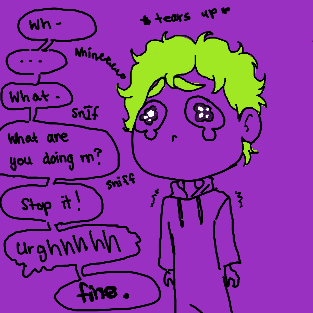 Drawing in potturfur the which cat by Tea